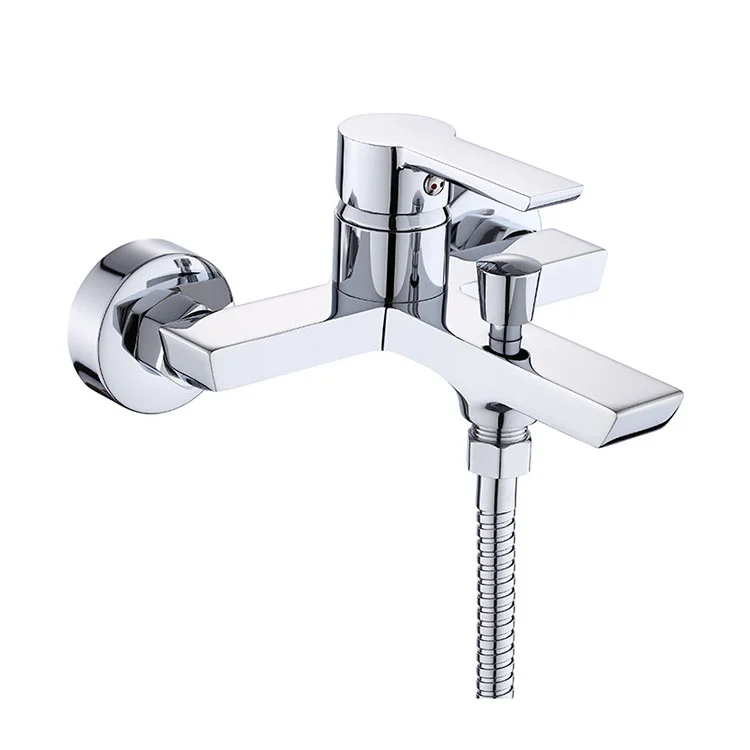 ব্রাস ফ্রিস্ট্যান্ডিং স্নান শাওয়ার মিশ্রক ট্যাপ