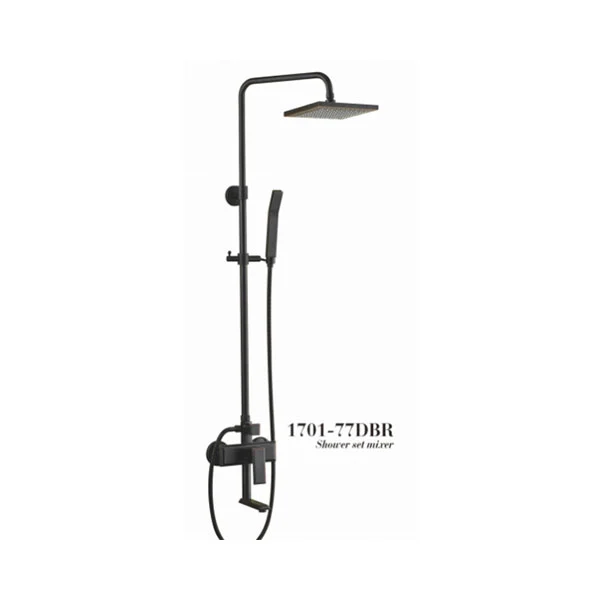 Waterfall Shower Set Black Bathroom Hot And Cold Shower