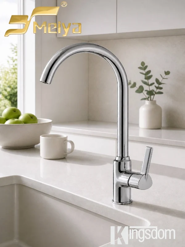 মসৃণ উচ্চ আর্ক Gooseneck রান্নাঘর কল